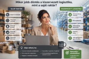 Teljesen megtelt saját raktár, ahonnan már nem lehet hatékonyan kiszolgálni a növekvő rendelésszámot.