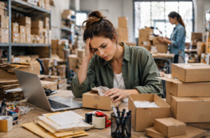 Átlátható digitális felület, ahol a webshop rendelések állapota követhető.